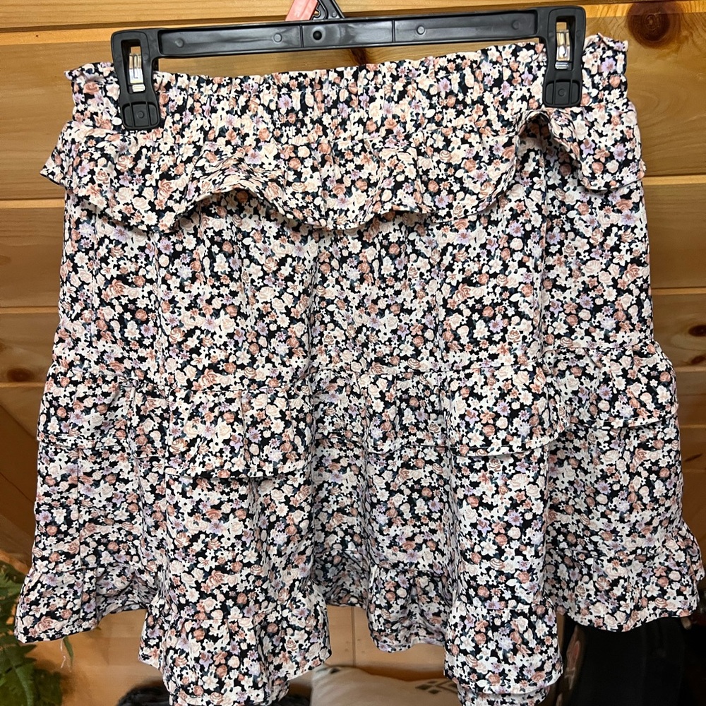 Floral Ruffle Women's Skirt